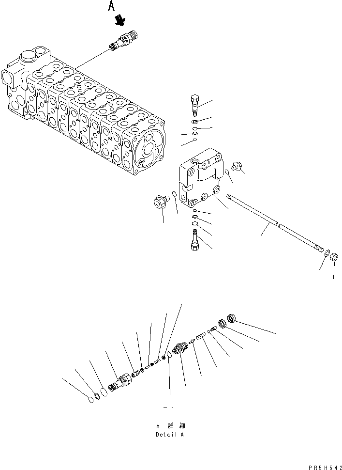 Клапан в сборе, предохранительный 723-20-64100 KOMATSU