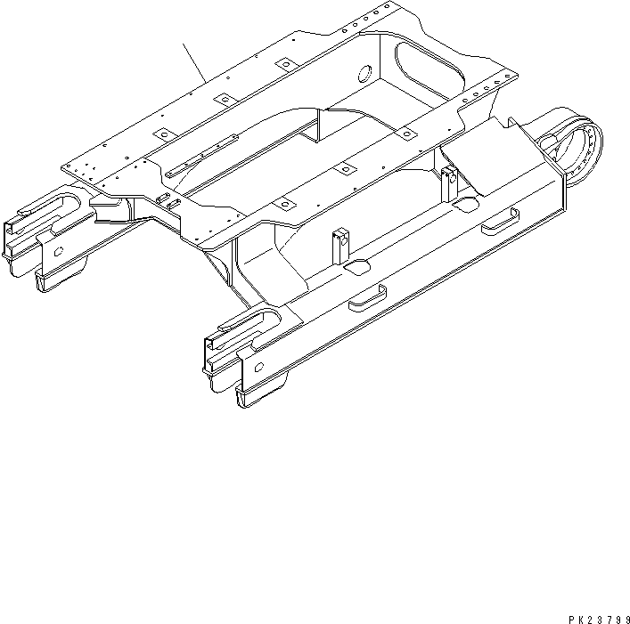 Рама гусеничной тележки 8221-30-1110 KOMATSU