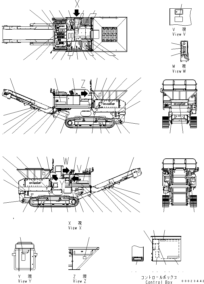 Табличка безопасности 09837-H1200 KOMATSU