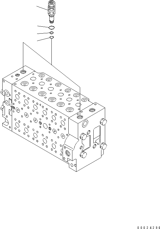 Клапан в сборе, предохранительный 723-40-92800 KOMATSU