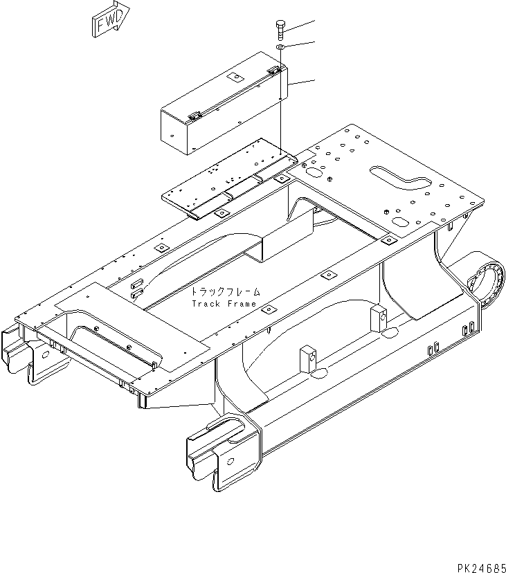 Корпус в сборе (\9\8242-54-2870) KOMATSU