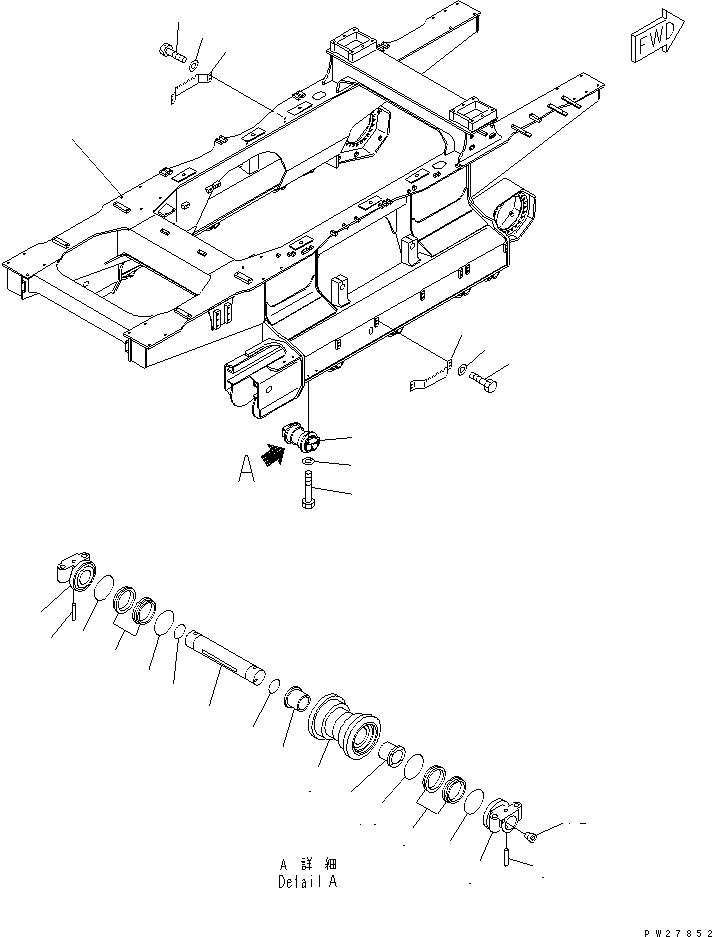 Рама гусеничной тележки 8295-30-1312 KOMATSU