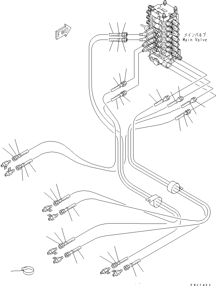Шланг в сборе 8288-62-1421 KOMATSU