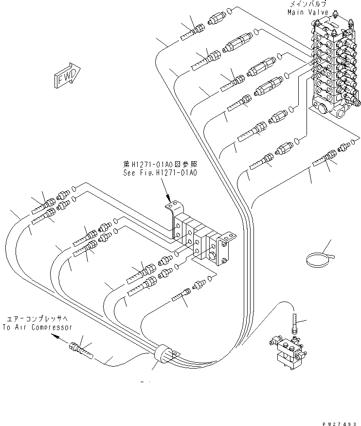 Шланг в сборе 8288-62-1441 KOMATSU