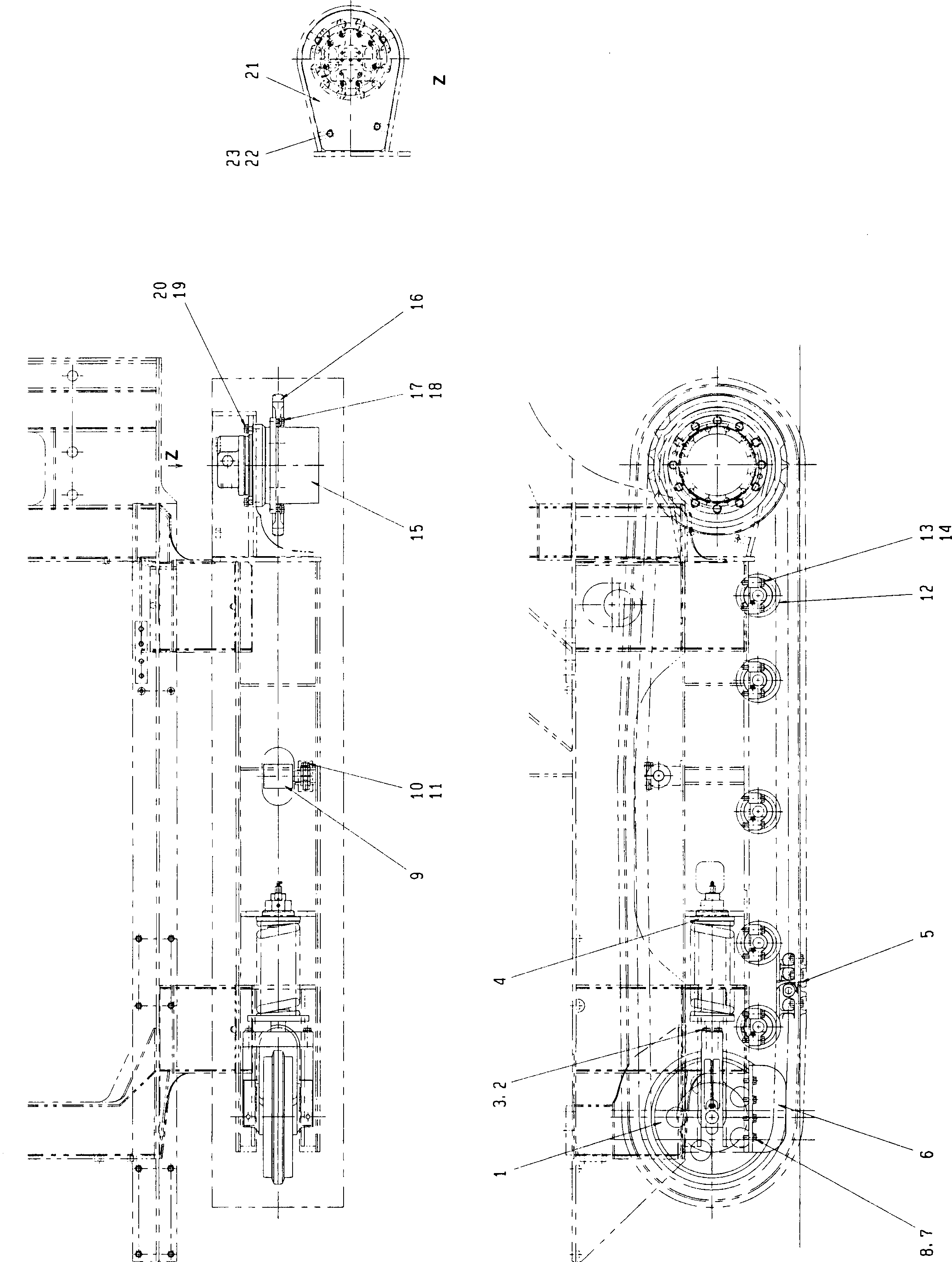 Опорный каток в сборе (201-30-00292) KOMATSU