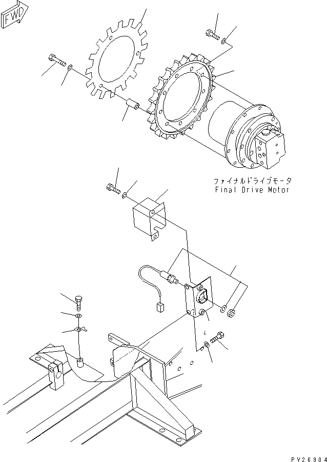 Звёздочка 8288-71-1790 KOMATSU