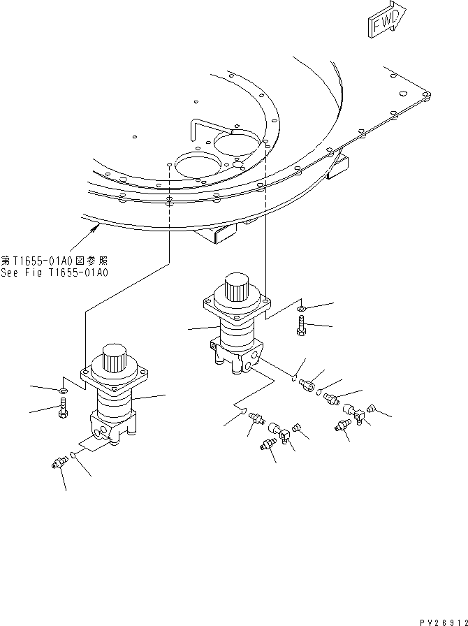 Тройник 8255-62-1540 KOMATSU