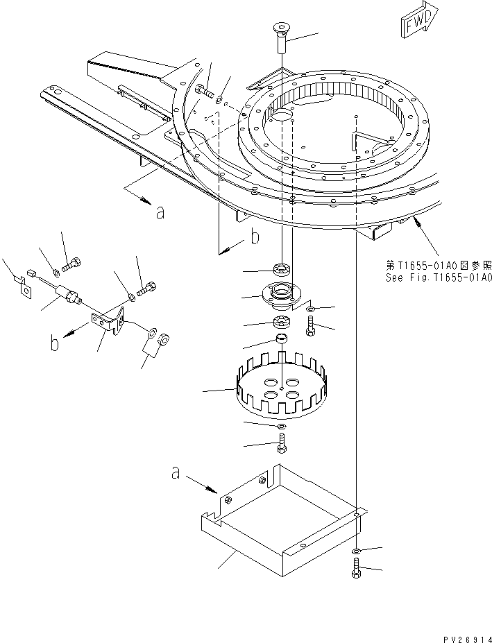 Упорное кольцо 8255-72-1650 KOMATSU