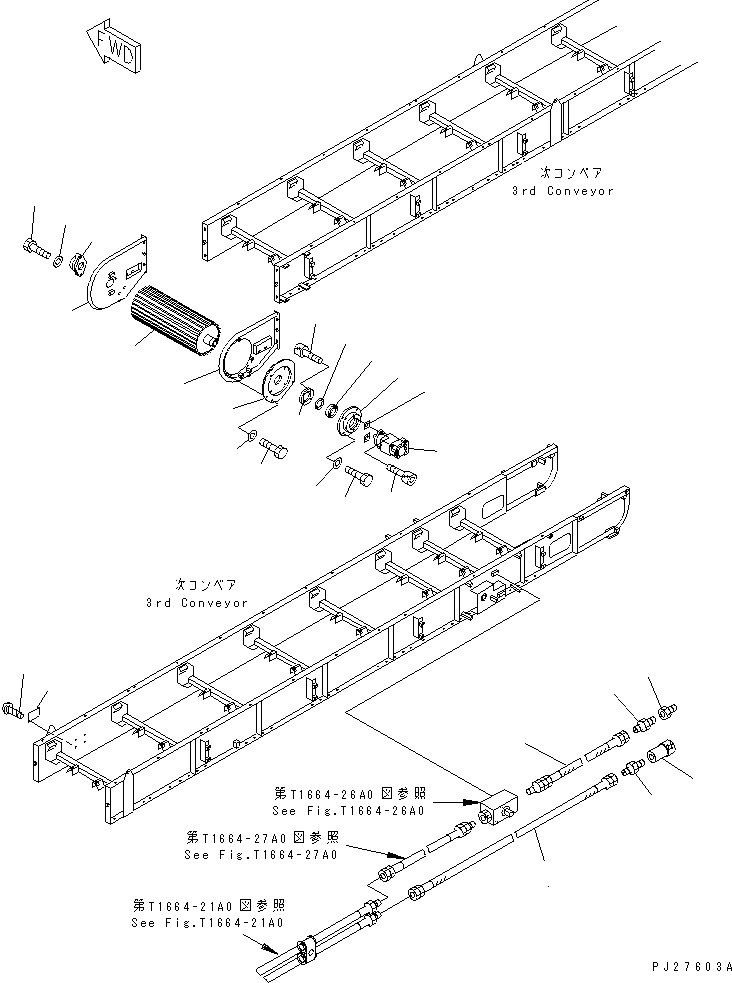 Рама правая 8288-79-1540 KOMATSU