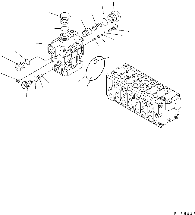 BLOCK SUB ASS'Y 723-27-02800 KOMATSU