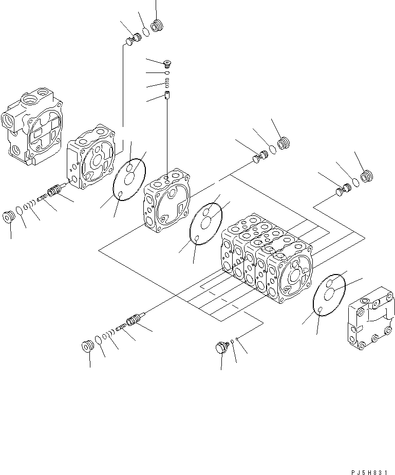 Управляющий клапан (723-27-12300) KOMATSU