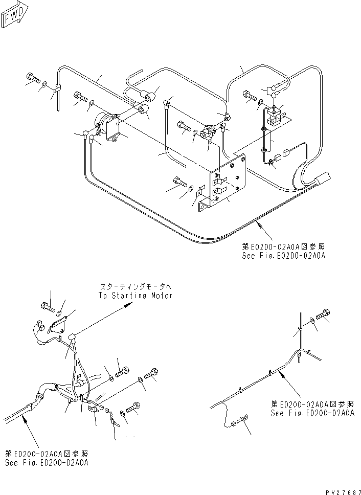 Кабель 08028-43500 KOMATSU