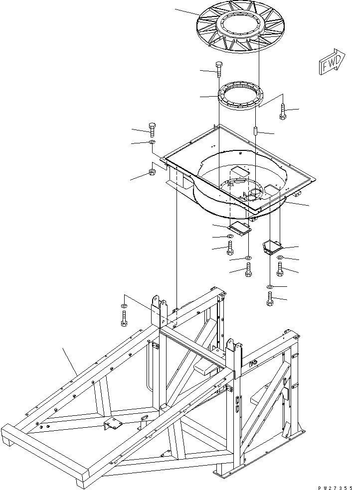 Основание 8255-72-1114 KOMATSU