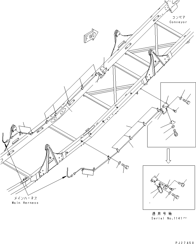 Жгут проводов 8255-06-1940 KOMATSU