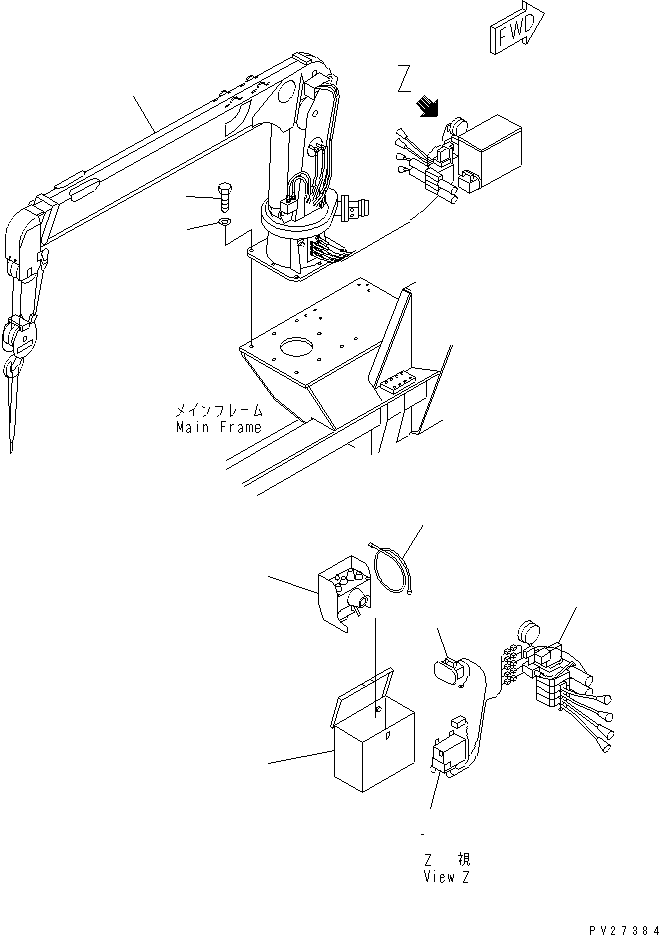 CRANE ASS'Y 8255-75-1111 KOMATSU