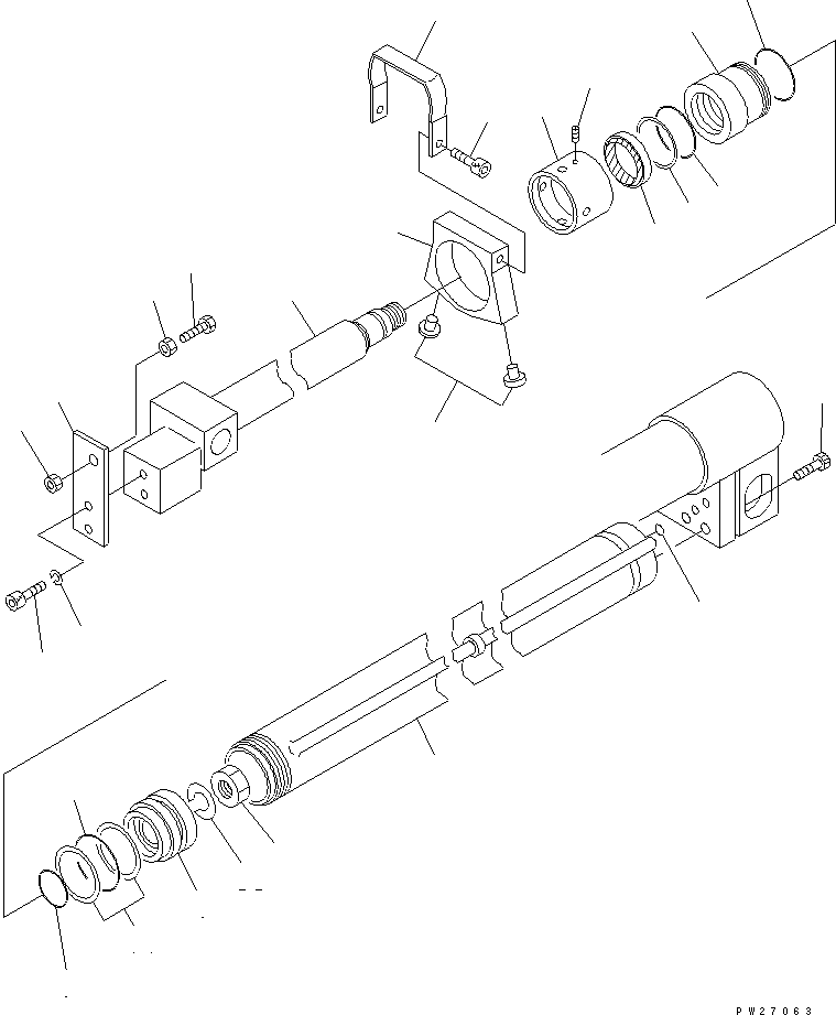 CYLINDER ASS'Y,TELESCOPE UN08BB17000 KOMATSU