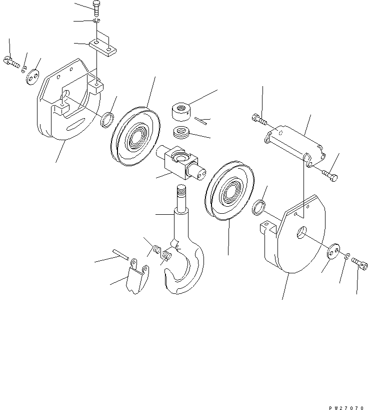 Упорное кольцо UN080535040 KOMATSU