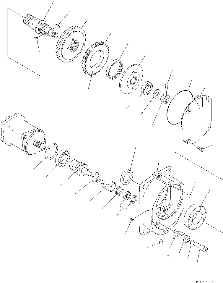 GEAR ASS'Y,REDUCTION UN08H631011 KOMATSU