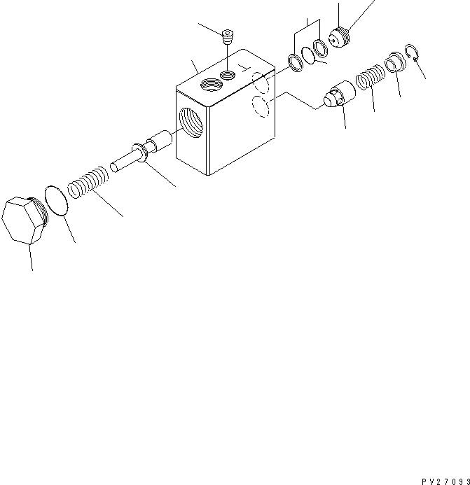 VALVE ASS'Y,COUNTER BALANCE UN601473000 KOMATSU