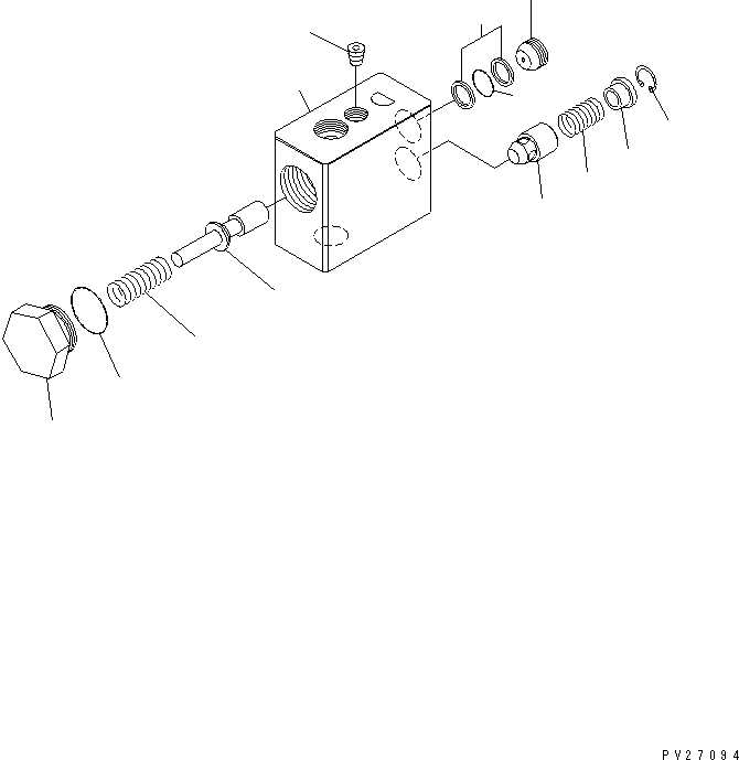 VALVE ASS'Y,COUNTER BALANCE UN601474000 KOMATSU