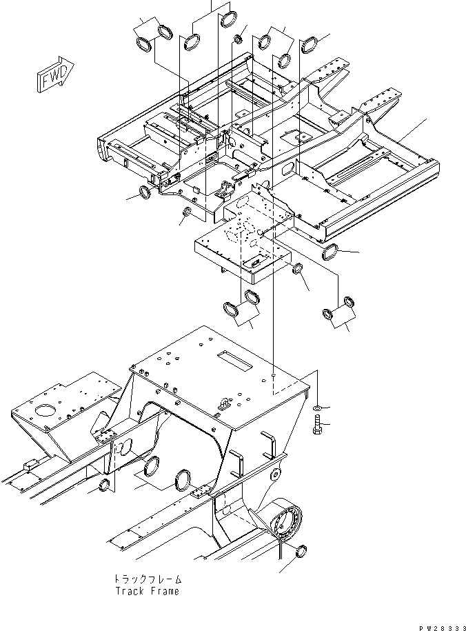 FRAME,ENGINE \0\8255-46-4313 KOMATSU