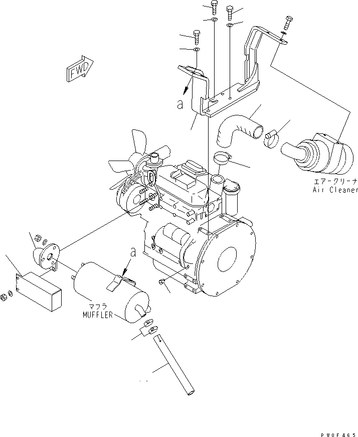 Кронштейн 10B-01-11150 KOMATSU