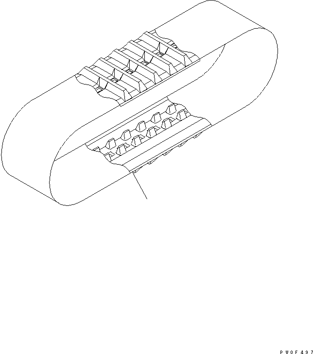 RUBBER SHOE 10B-32-11110 KOMATSU