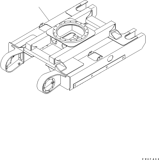 Рама гусеничной тележки 10B-30-11112 KOMATSU