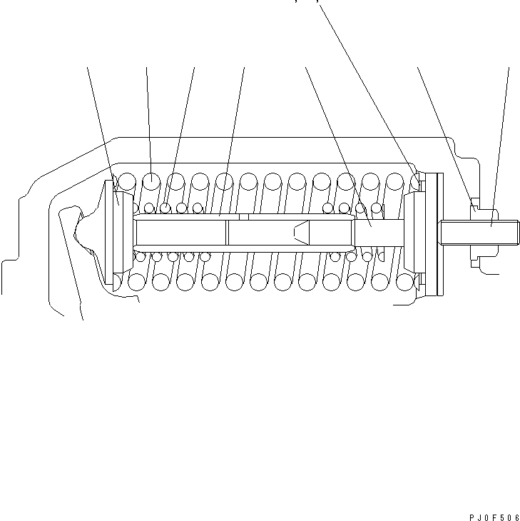 CONTROL SPRING ASS'Y UC4100673528 KOMATSU