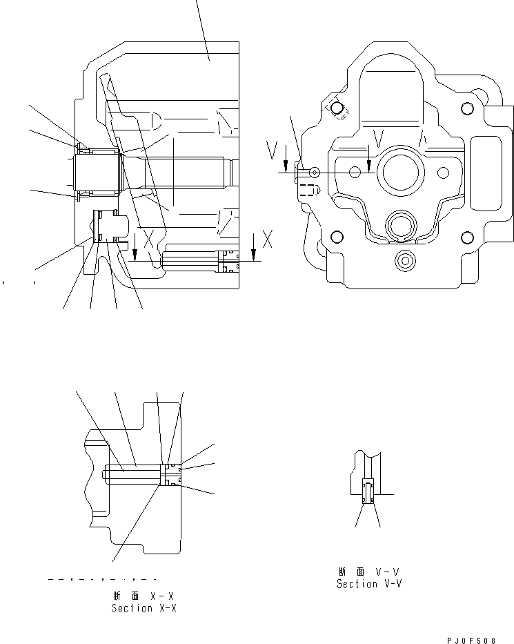 Корпус в сборе UC4100673555 KOMATSU