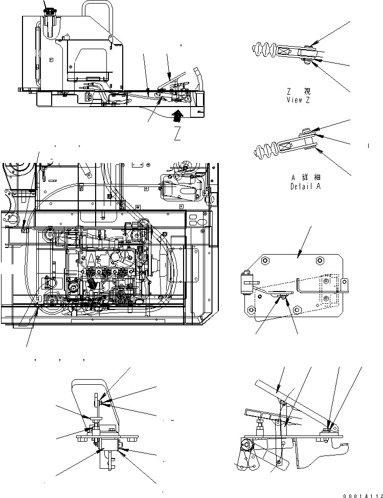 PEDAL ASS'Y 10P-43-11200 KOMATSU
