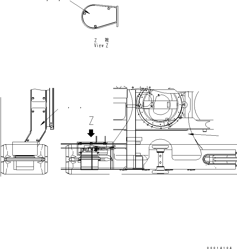 Рама 10P-30-11111 KOMATSU