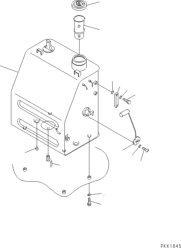 FUEL TANK ASS'Y 13S-04-00111 KOMATSU