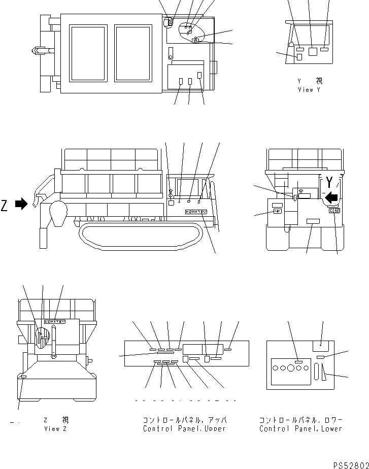 PLATE¤ MARK,CL60 277-53-11250 KOMATSU