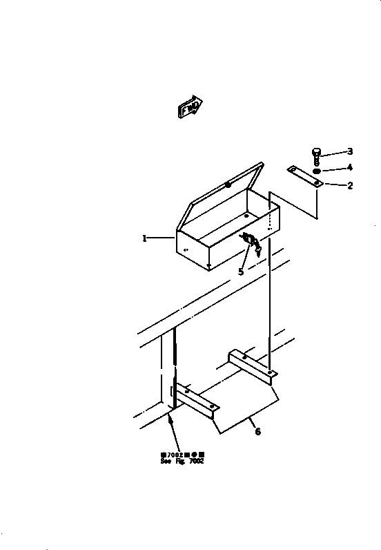 BOX,TOOL 09079-00000 KOMATSU