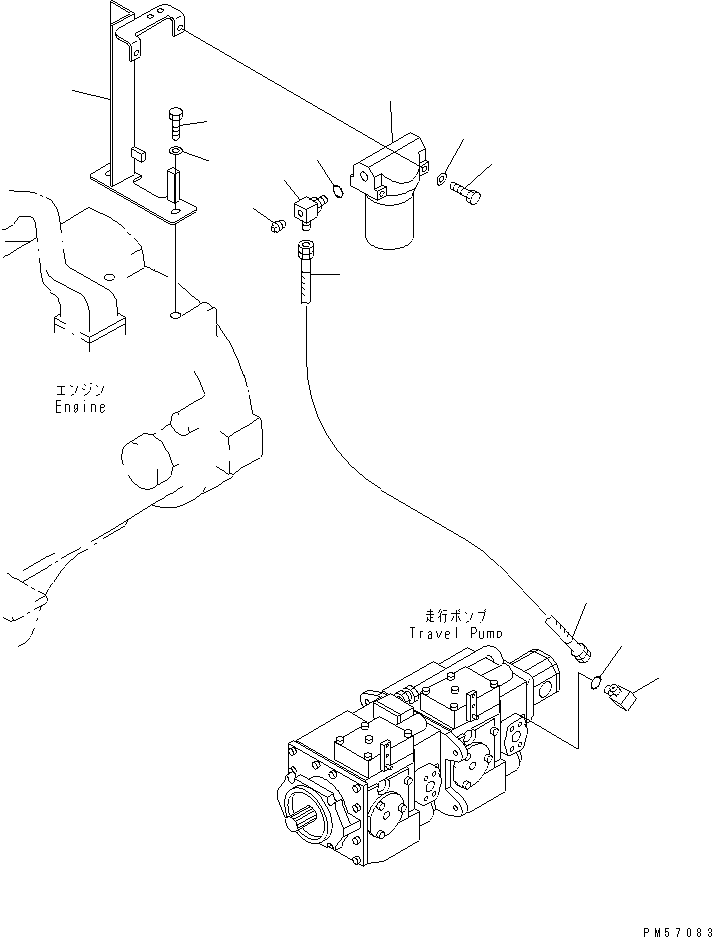 Угольник 278-60-15210 KOMATSU