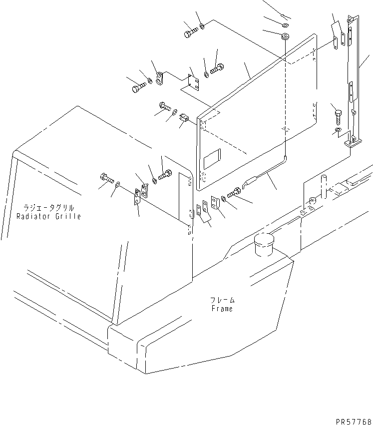 PANEL,SIDE 26C-54-13360 KOMATSU