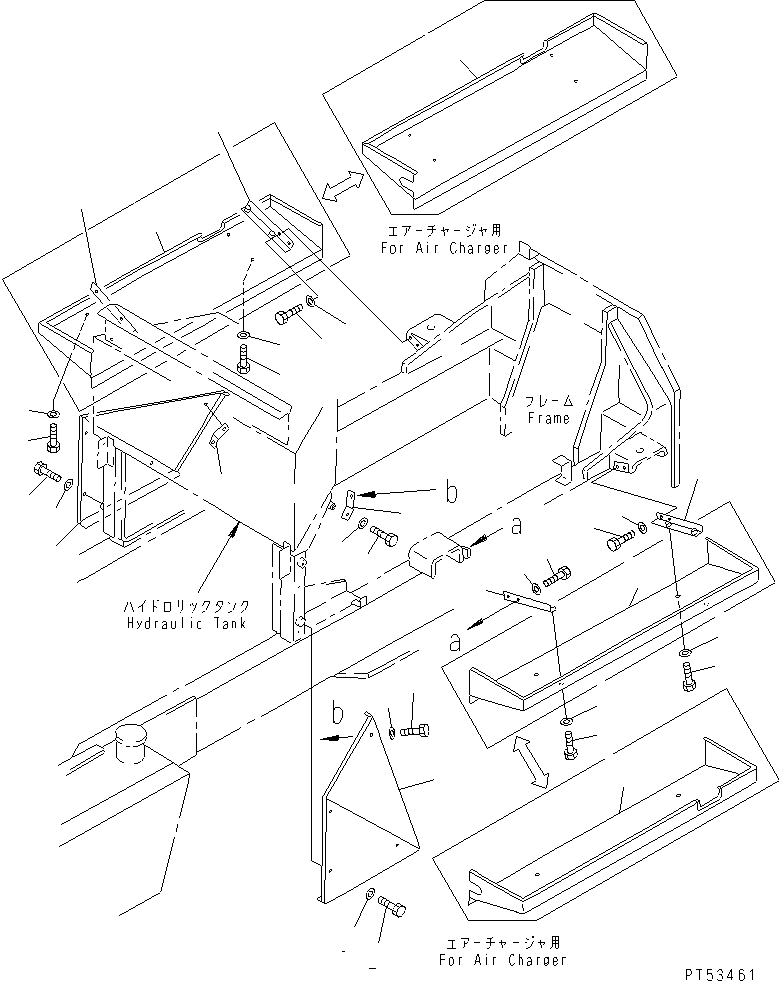 Крышка левая 26C-54-15110 KOMATSU