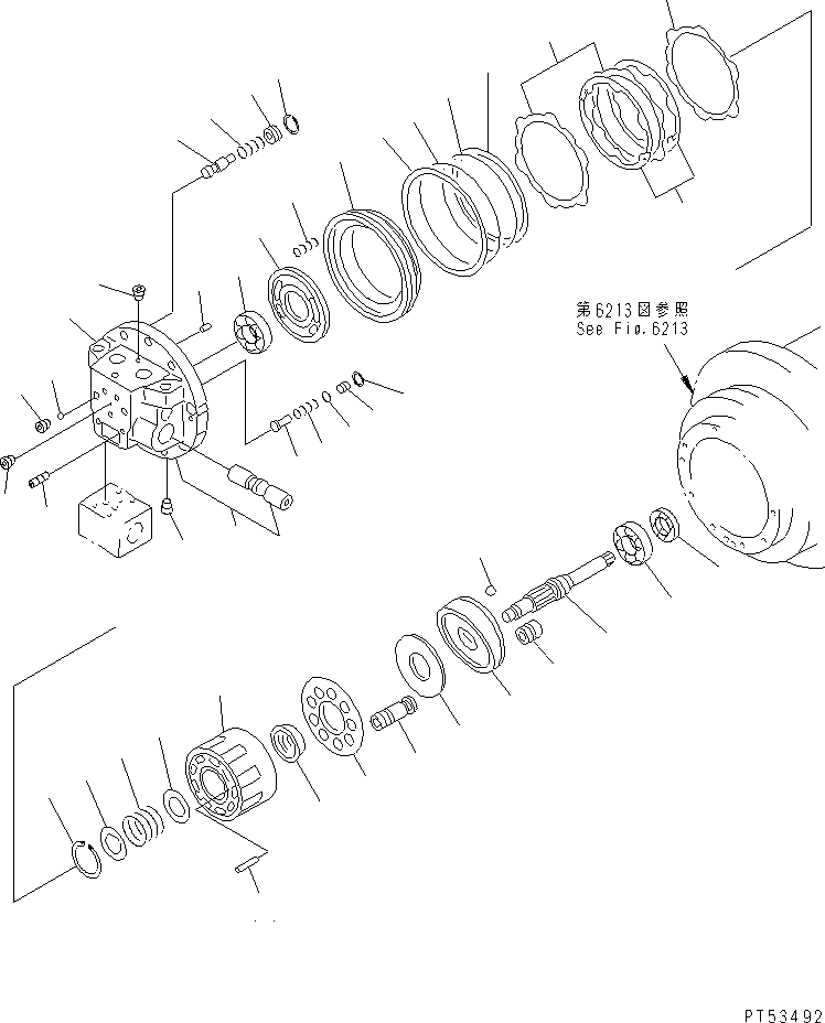 FLANGE KIT,REAR TZ203B210102-A KOMATSU