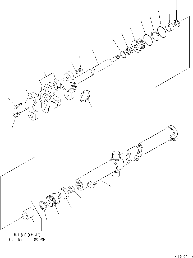 COLLAR,(FOR WIDTH 1800MM) 26C-63-11210 KOMATSU