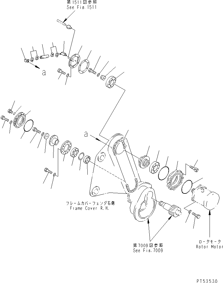 Крышка правая 263-78-16821 KOMATSU