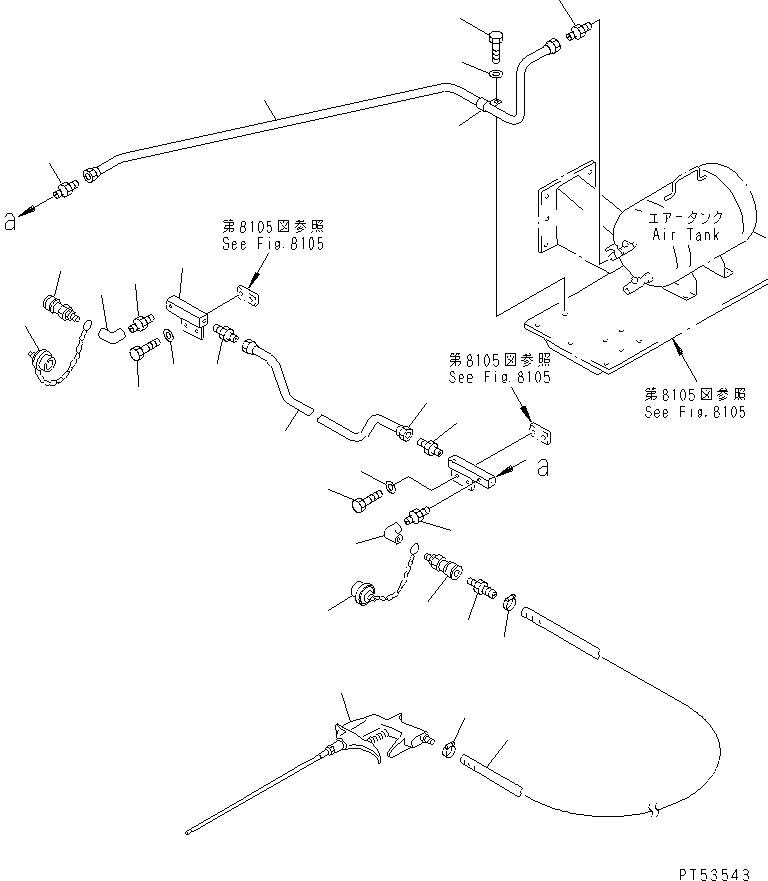 Угольник 07323-A0200 KOMATSU