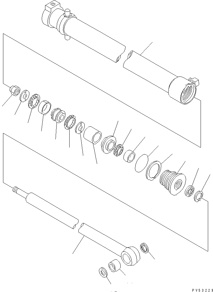 CYLINDER ASS'Y,ROTOR SHIFT 263-77-33360 KOMATSU