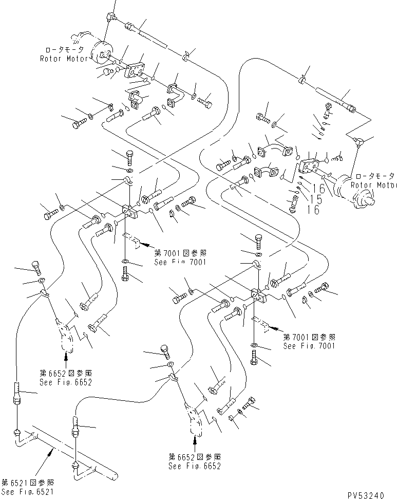 Шланг 07097-41222 KOMATSU