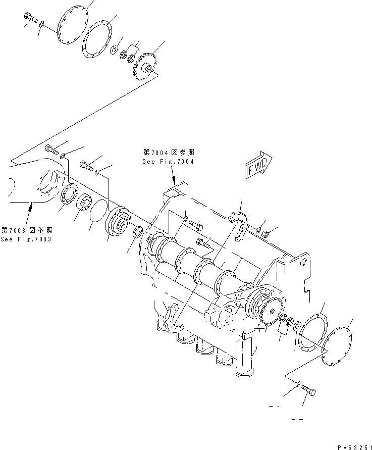 FLANGE,L.H. 263-78-11441 KOMATSU