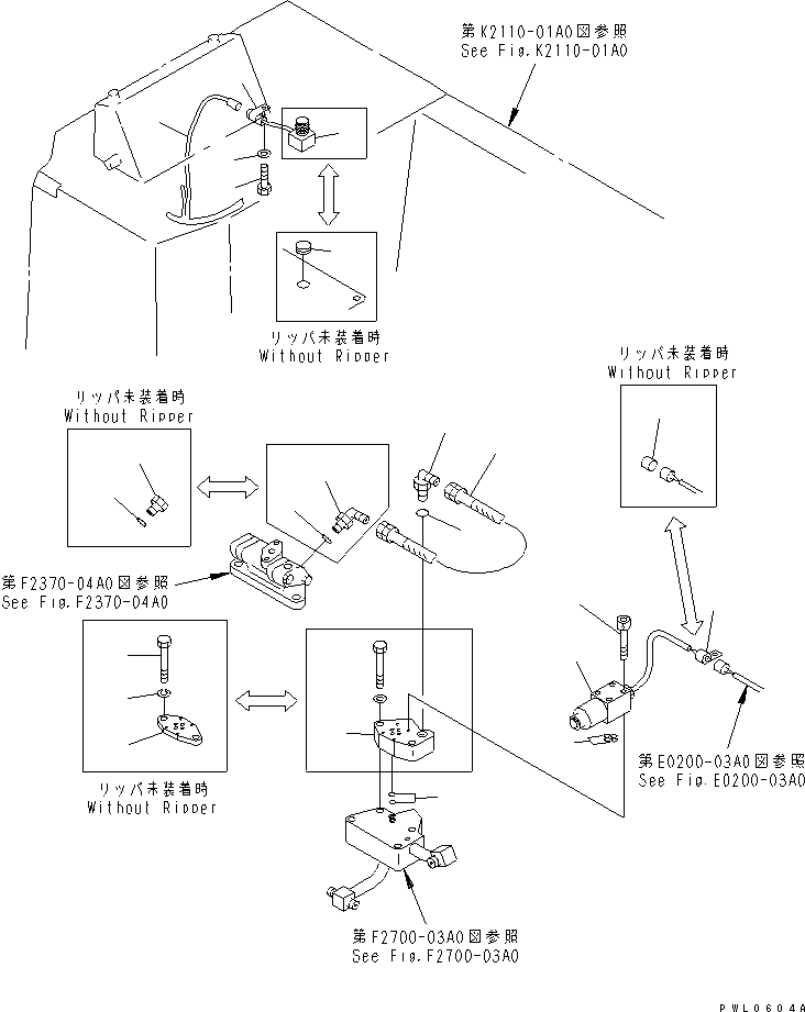 SWITCH ASS'Y,(FOR BRAKE CAUTION) 175-06-61540 KOMATSU