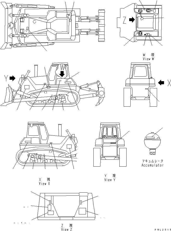 Табличка смазки 17A-98-12121 KOMATSU