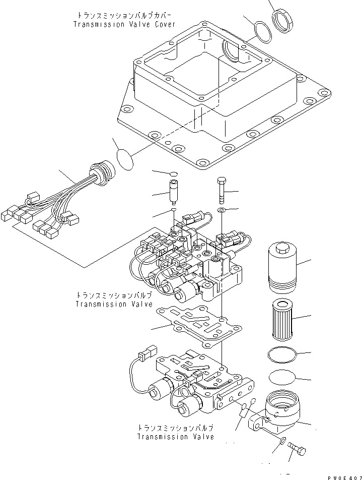 T/M VALVE ASS'Y 17M-15-45501 KOMATSU