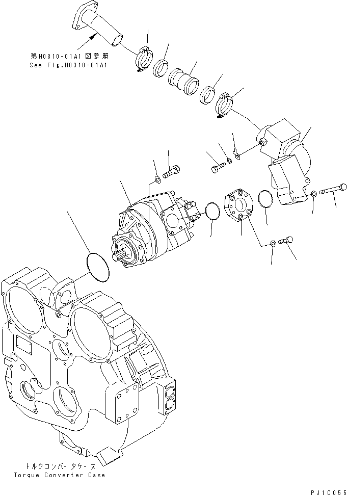 Фланец 17A-60-14540 KOMATSU