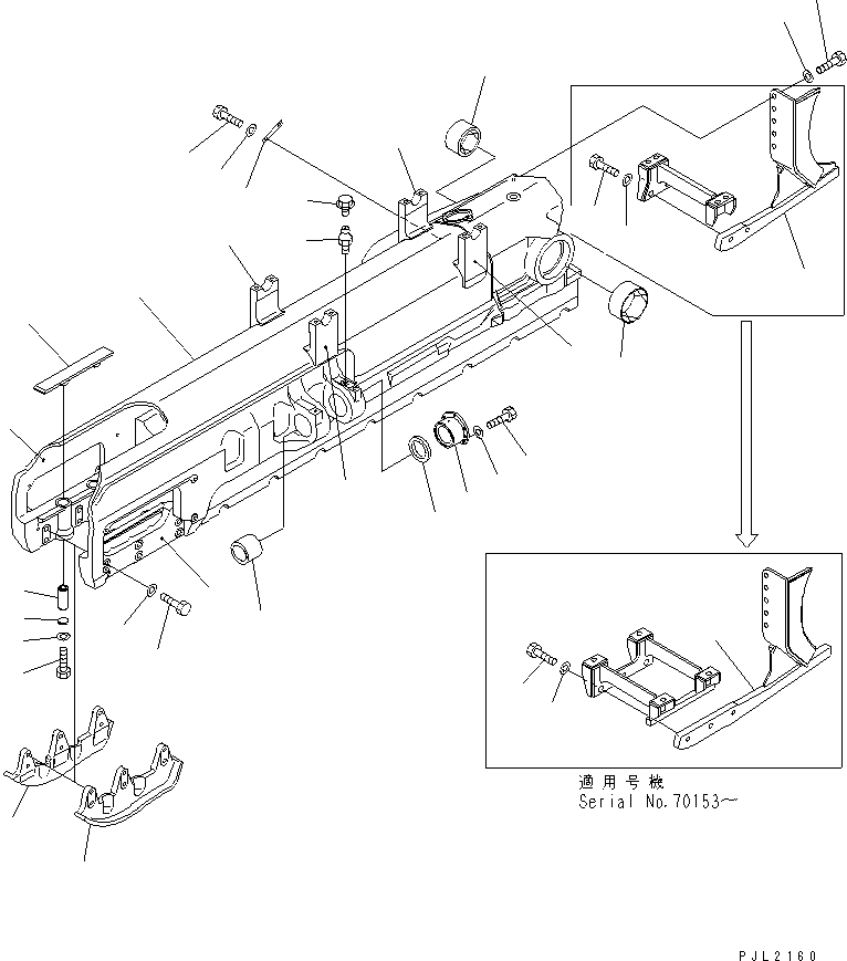 GUIDE,R.H. (WELDED) 17A-30-21250 KOMATSU
